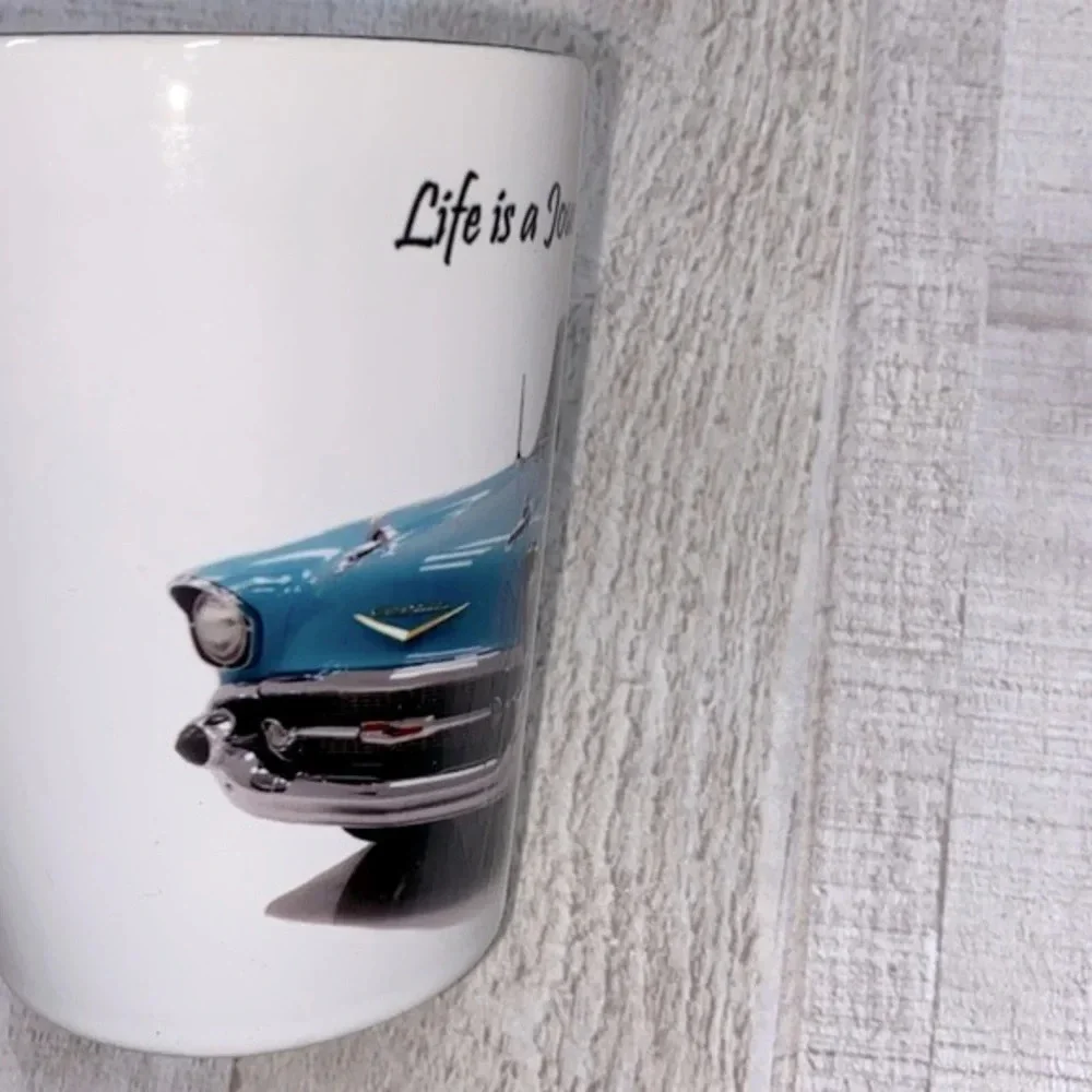 1957 Chevy bel air coupe car coffee mug